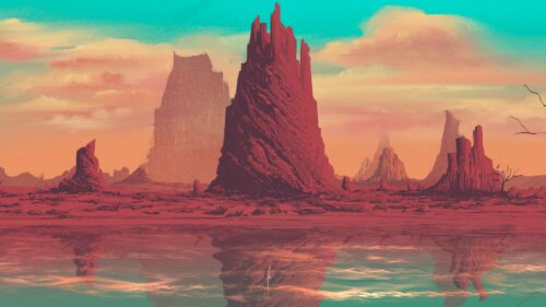 Rock, Mountain, Fantasy Wallpapers Free Download