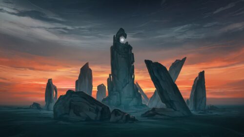 Rocks, Fantasy, Moon Wallpapers Free Download