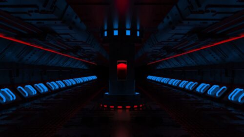 Room, Lights, Blue Wallpapers Free Download