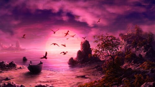 Sea, Art, Boat Wallpapers Free Download