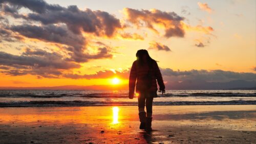 Sea, Beach, Light, Sunset Wallpapers Free Download