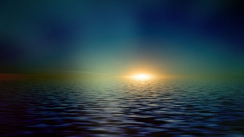 Sea, Horizon, Shiny Wallpapers Free Download