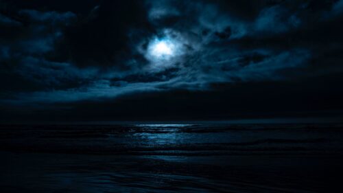 Sea, Night, Moon Wallpapers Free Download