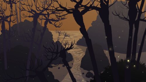 Sea, Rocks, Trees Wallpapers Free Download