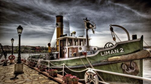 Ship, Dock, Lights Wallpapers Free Download