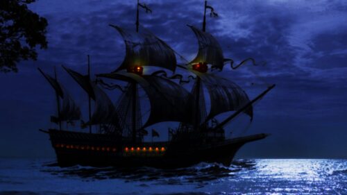 Ship, Night, Sea Wallpapers Free Download