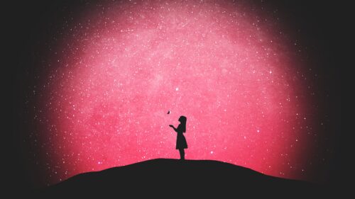 Silhouette, Butterfly, Girl Wallpapers Free Download