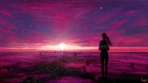 Silhouette, City, Aerial Wallpapers Free Download