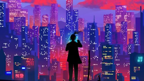Silhouette, City, Art Wallpapers Free Download (2)