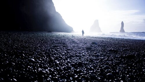 Silhouette, Fog, Pebble Wallpapers Free Download