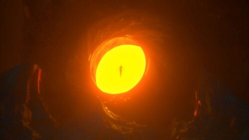 Silhouette, Glow, Cave Wallpapers Free Download