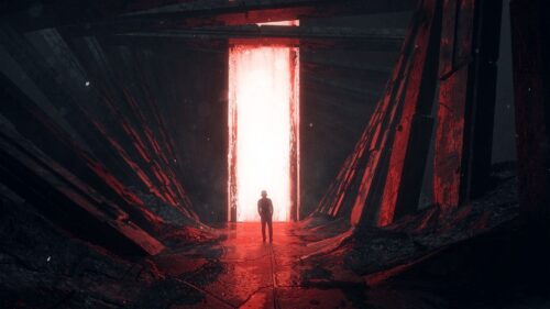 Silhouette, Glow, Portal Wallpapers Free Download