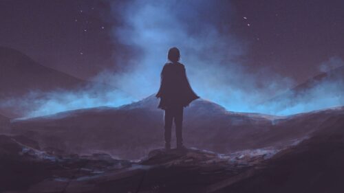 Silhouette, Night, Fog Wallpapers Free Download