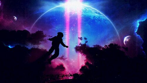 Silhouette, Planet, Colorful Wallpapers Free Download