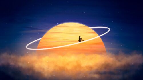 Silhouette, Planet, Orbit Wallpapers Free Download