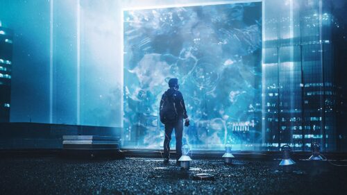 Silhouette, Portal, Light Wallpapers Free Download