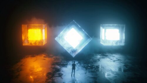 Silhouette, Rhombus, Faces Wallpapers Free Download