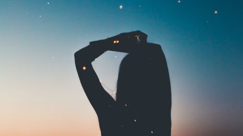 Silhouette, Starry, Sky, Stars Wallpapers Free Download