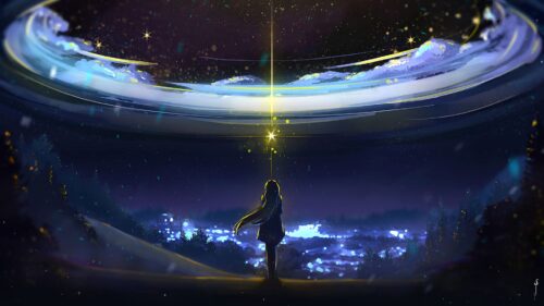 Silhouette, Street, Neon Wallpapers Free Download (5)