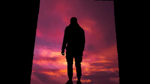 Silhouette, Sunset, Lonely Wallpapers Free Download