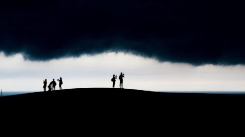 Silhouettes, Clouds, Dark Wallpapers Free Download