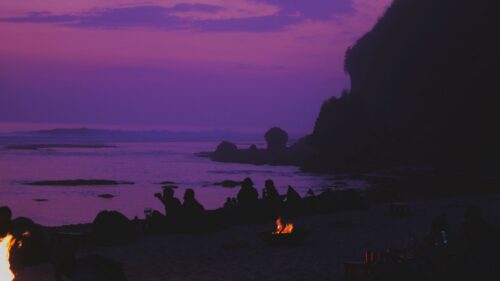 Silhouettes, Shore, Beach Wallpapers Free Download