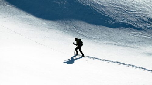 Skier, Snow, Climb 4K Desktop Wallpapers Free Download