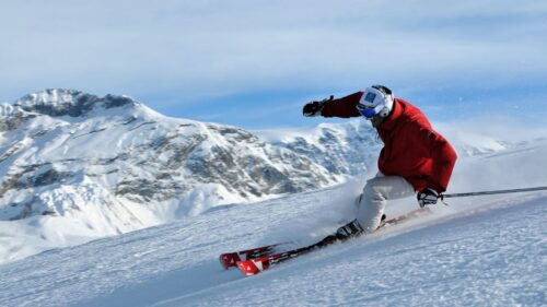 Skiing, Freeride, Slopes, Skier, Snow 4K Desktop Wallpapers Free Download