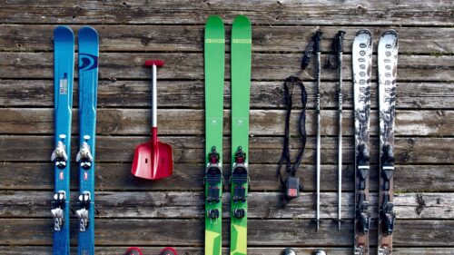 Skis, Equipment, Boots 4K Desktop Wallpapers Free Download