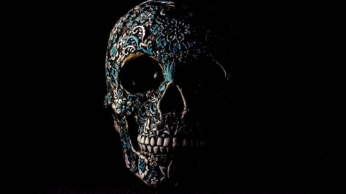 Skull, Dark, Patterns 4K Desktop Wallpapers Free Download