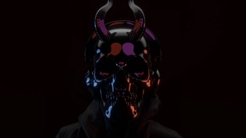 Skull, Mask, Black 4K Desktop Wallpapers Free Download
