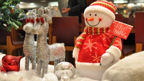 Snowman, Reindeer, Gifts, New Year 4K Desktop Wallpapers Free Download