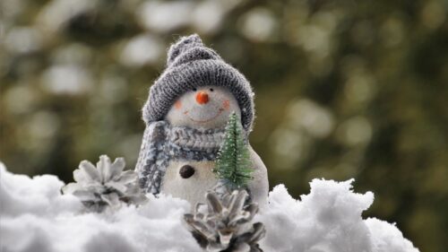 Snowman, Snow, Figurine 4K Desktop Wallpapers Free Download