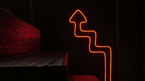 Stairs, Neon, Arrow Wallpapers Free Download
