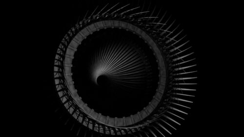 Stairs, Rotation, Black Wallpapers Free Download