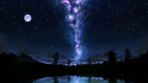 Starry, Sky, Glow Wallpapers Free Download