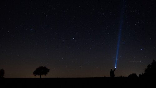 Starry, Sky, Man, Lantern Wallpapers Free Download
