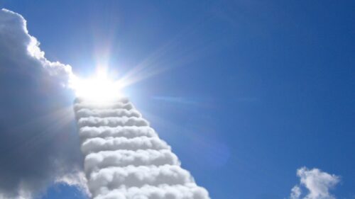 Steps, Clouds, Sky, Sun Wallpapers Free Download