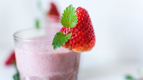 Strawberries, Cocktail, Milk Wallpapers Free Download