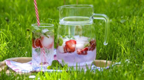 Strawberry, Drink, Fruit, Tea, Carafe Wallpapers Free Download