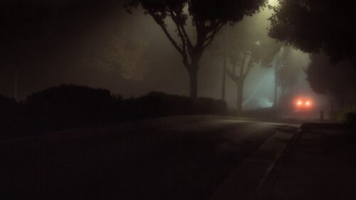 Street, Night, Fog Wallpapers Free Download