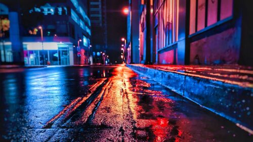 Street, Night, Wet Wallpapers Free Download