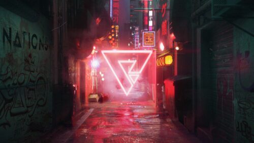 Street, Triangle, Cyberpunk Wallpapers Free Download