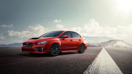 Subaru, Red, Road, Side View Wallpapers Free Download