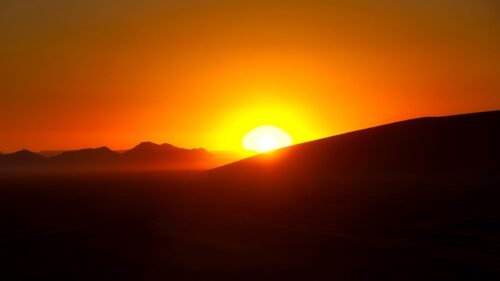 Sunset, Mountains, Sun Wallpapers Free Download