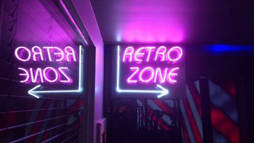 Text, Arrow, Neon HD Wallpapers Free Download