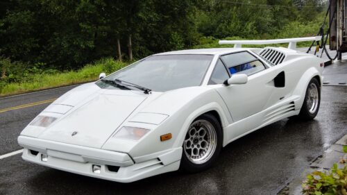 The Wallpapers Related to Lamborghini, Countach, White, Side View