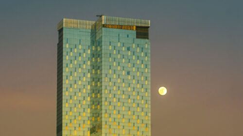Tower, Moon, Building Wallpapers Free Download