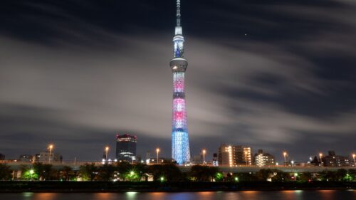 Tower, Night, City, Architecture Wallpapers Free Download