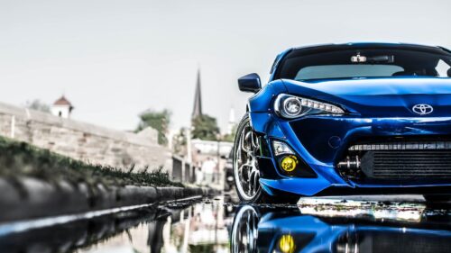 Toyota, Blue, Front, Bumper Wallpapers Free Download